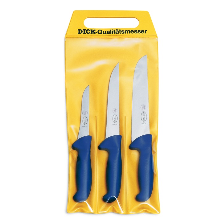 Set 3 cutite de macelarie, F. DICK ERGOGRIP, lungimi 13/18/21 cm 8255300