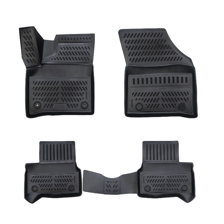 Set 5 covoare cauciuc tip tavita Skoda Citigo-E electric incepand cu 2020