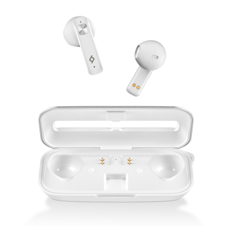 Bluetooth слушалки ttec, AirBeat Ultra Slim, True Wireless Headsets, Бели