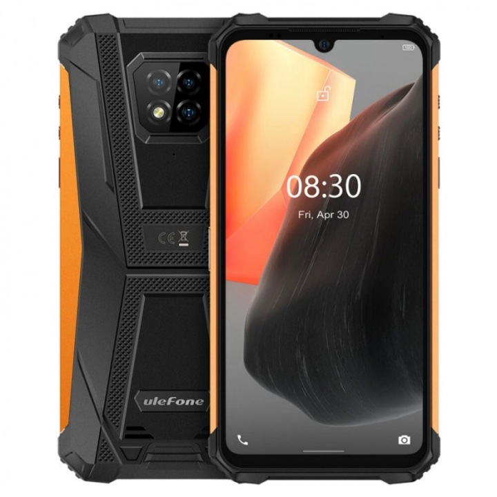 Смартфон Ulefone Armor 8 Pro, камера 16MP, 5580mAh, 6.1 inch, 8GB RAM, 128GB, оранжев