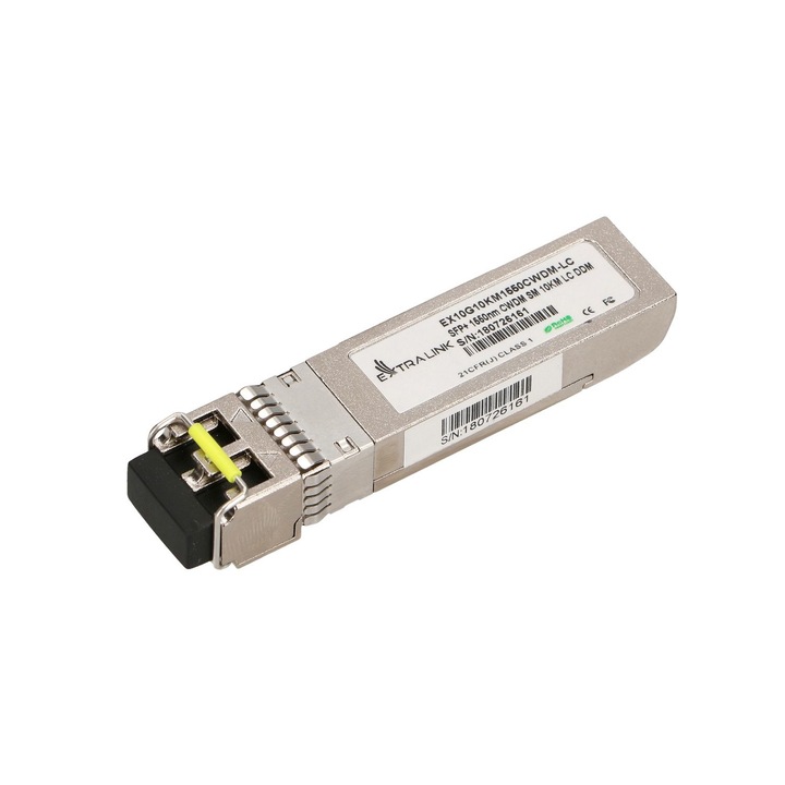 SFP+ CWDM modul, Extralink, 10 G, 10 Gbps, 1550 nm, 10 Km, LC