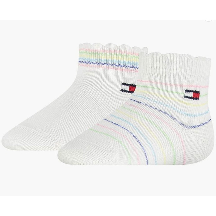 Многоцветни бебешки чорапи Tommy Hilfiger 2 бр., размер 15-18