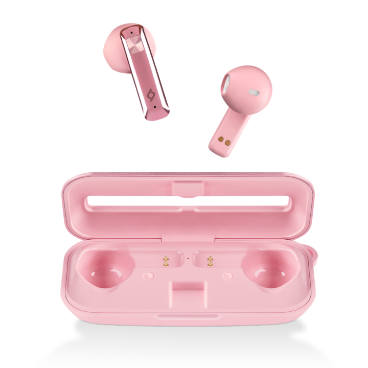 Bluetooth слушалки ttec, AirBeat Ultra Slim, True Wireless Headsets, Розови
