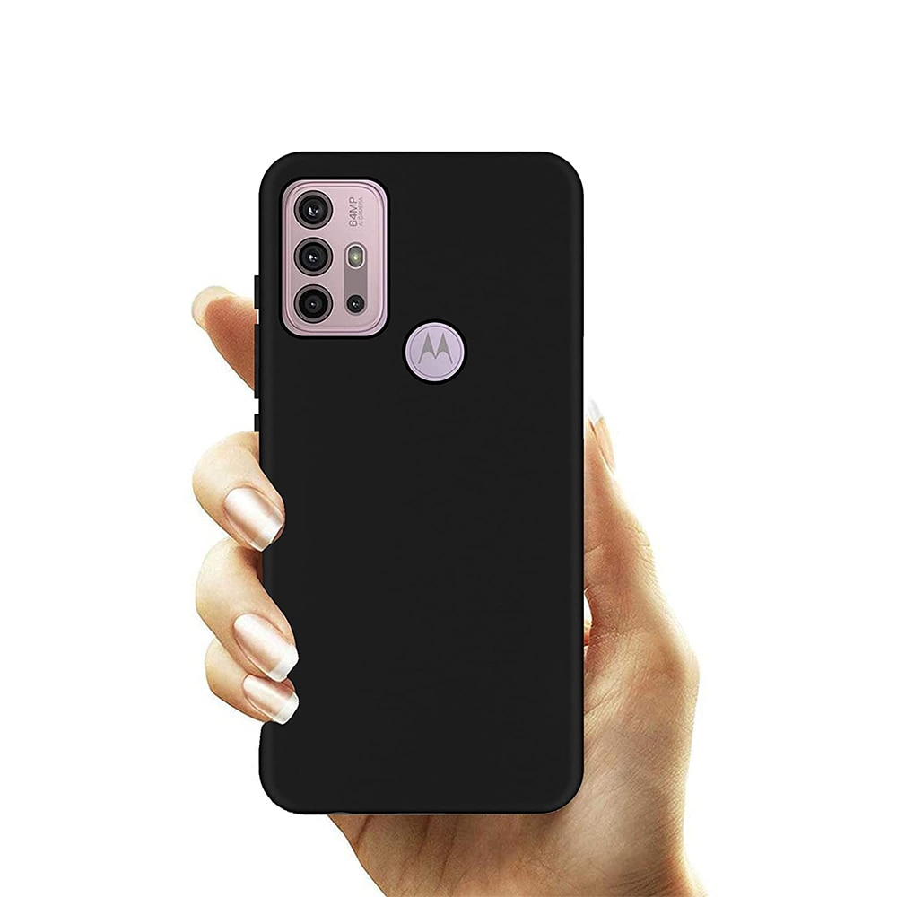 Husa Silicon TPU G-Tech Liquid, Compatibil cu Motorola Moto G10/ G20/ G30, din silicon, Negru
