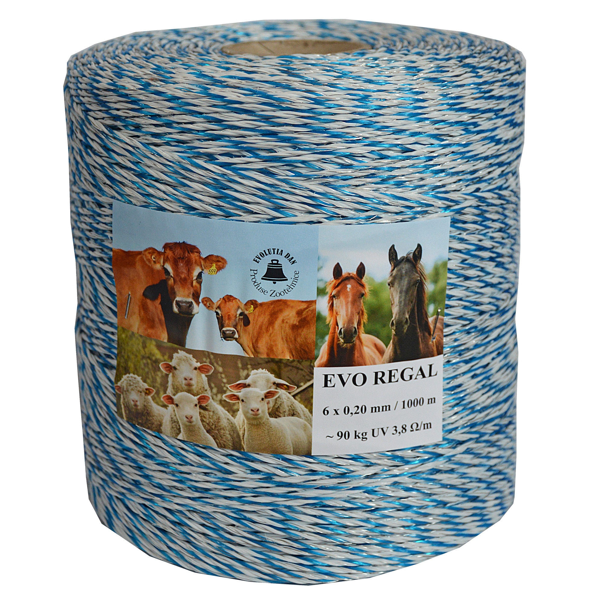 Fir gard electric Evo Regal, 6 x 0.20 mm, 1000 m, 95 kg, 3.8 Ω/m