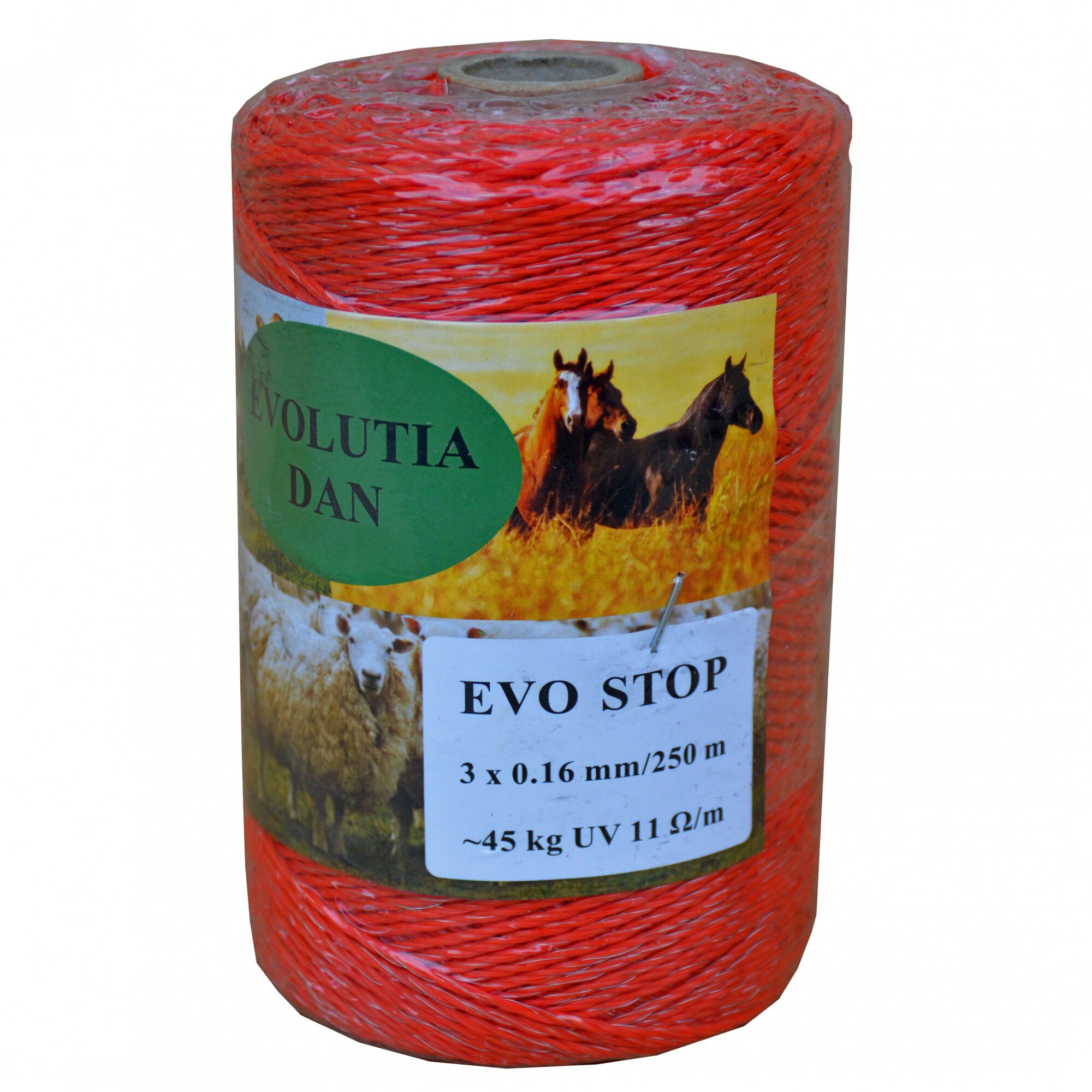 Fir gard electric Evo Stop, 3 x 0.16 mm, 250 m, 45 kg, 11 Ω/m