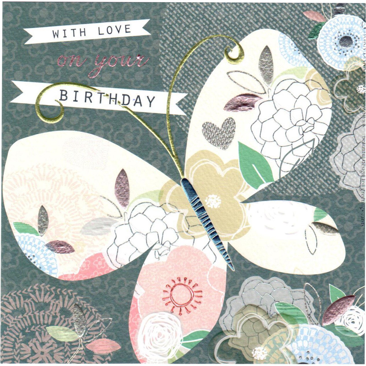 Felicitare - With love on your birthday