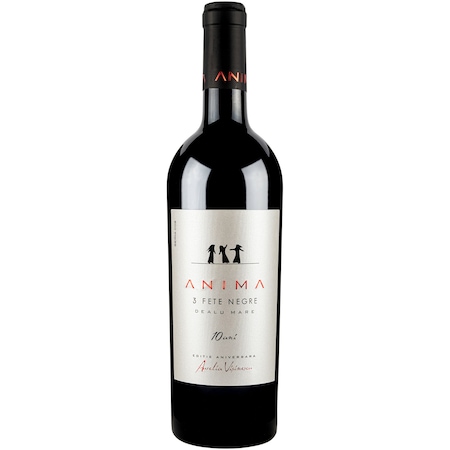 Vin Rosu Aurelia Visinescu Anima 3 Fete Negre, Editie Aniversara, Sec, 0.75l