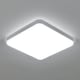 Plafoniera Cu Led, Goeco, 32w, IP54 impermeabila, Lumina Rece 6500K, Diametru 25 cm, Plastic, Patrat, Alb, Pentru Sufragerie, Dormitor, BucaTaRie, Hol