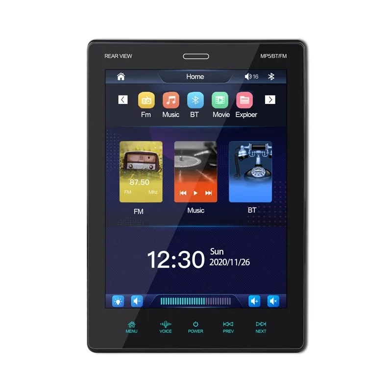 Android MP5 плейър 1DIN универсален, Full HD с 9.5'' TFT екран със ...