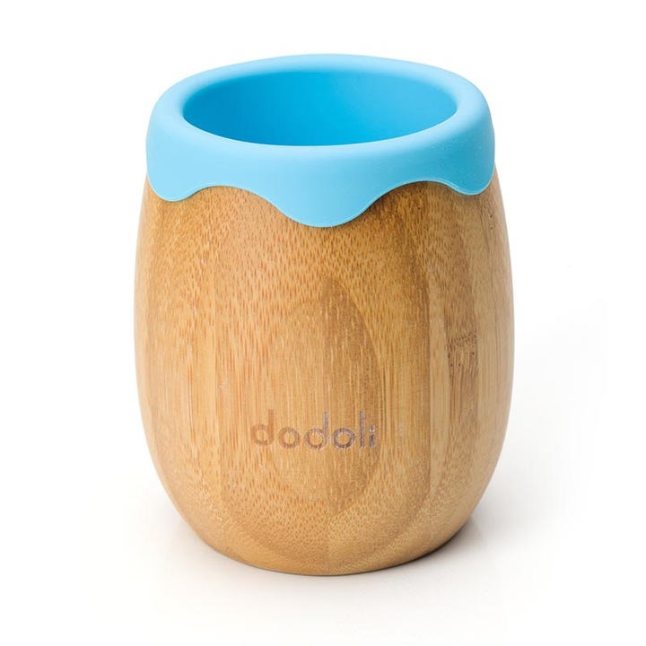 Бамбукова чаша за разнообразие, 150 мл, синя