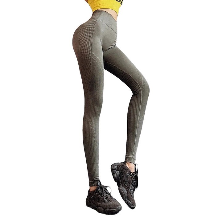 Colanti Fitness talie inalta wclnt5223 Verde M