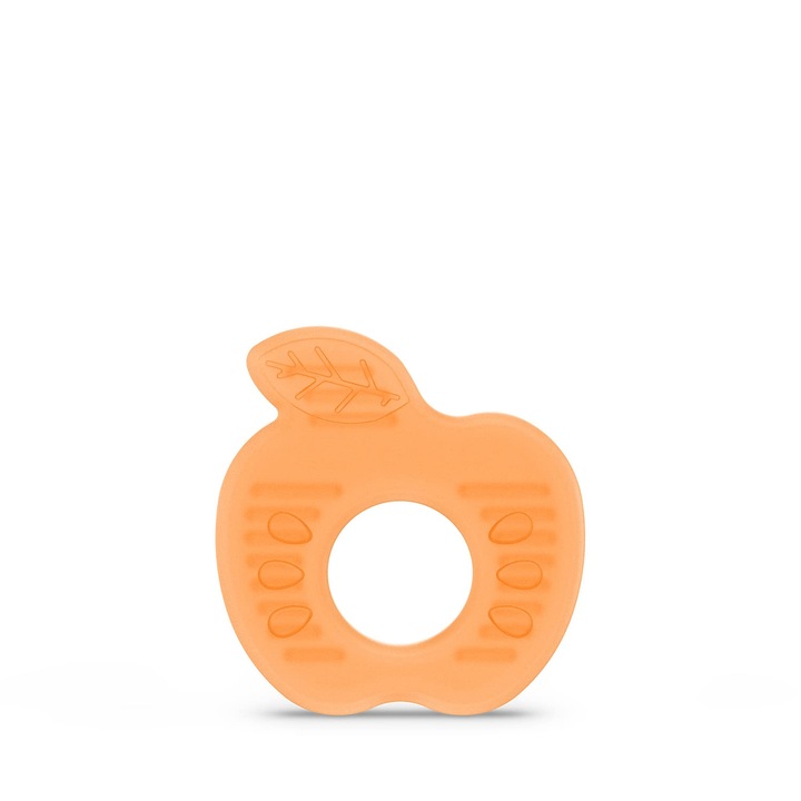 Szilikon ínygyűrű almaforma, 3 hónap+, Suavinex