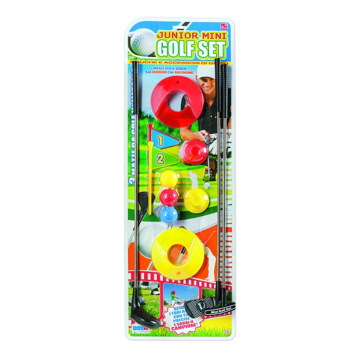 Set mini golf cu 3 crose RS Toys