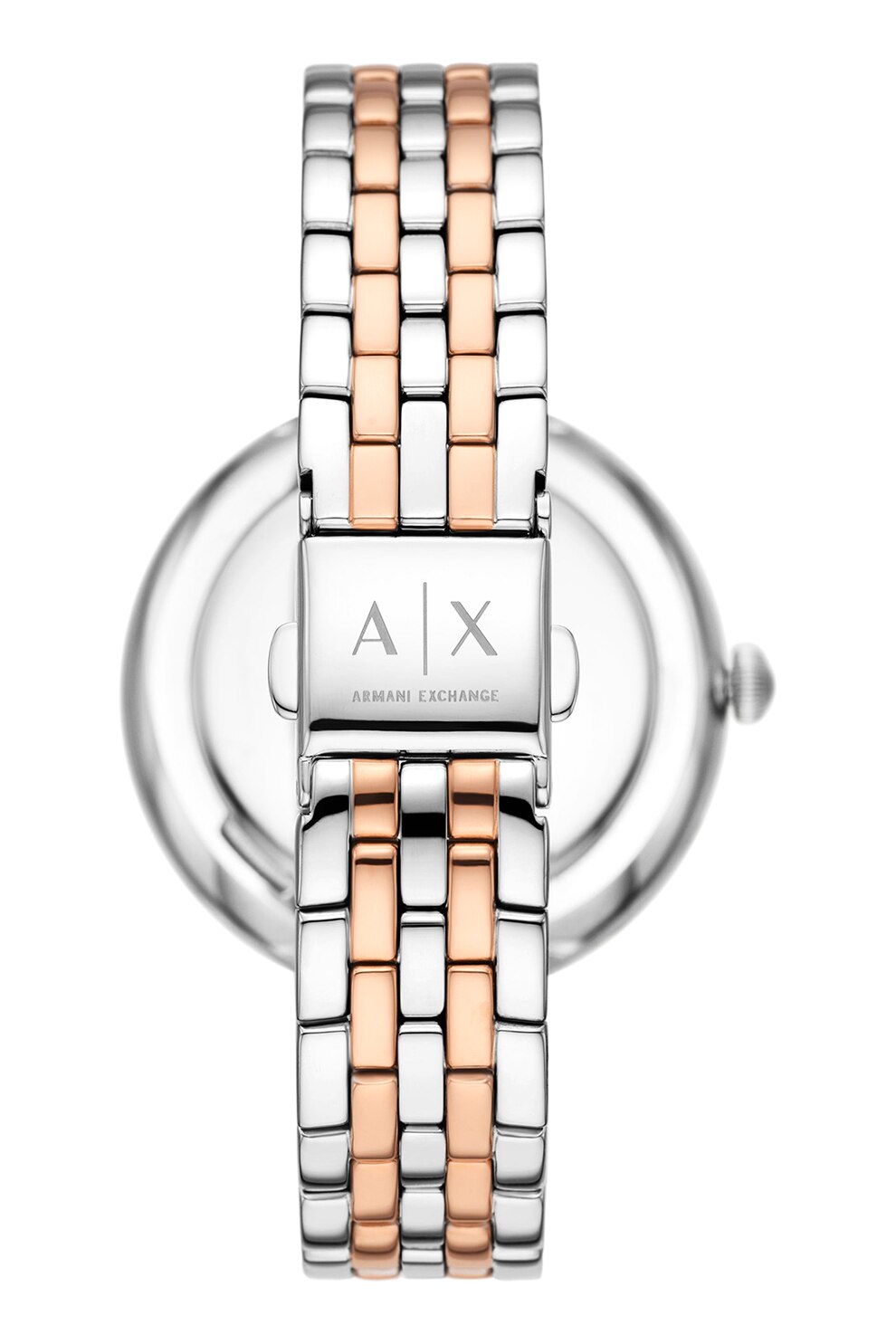 ARMANI EXCHANGE, Часовник от неръждаема стомана с лого, Сребрист ...