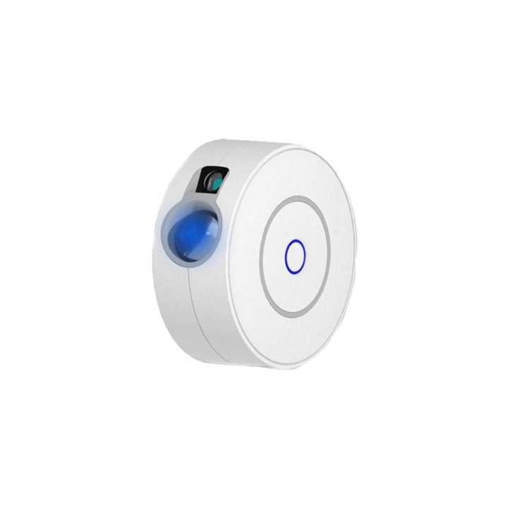 Proiector galactic, lampa de veghe pentru copii cu stele, compatibila cu Amazon Alexa si Google Assistant, aplicatie pe telefon, Alb