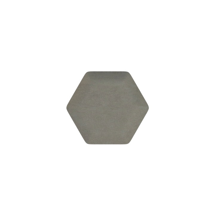 Set 4 panouri decorative Decotouch, model hexagonal, fosil, 15x15 cm