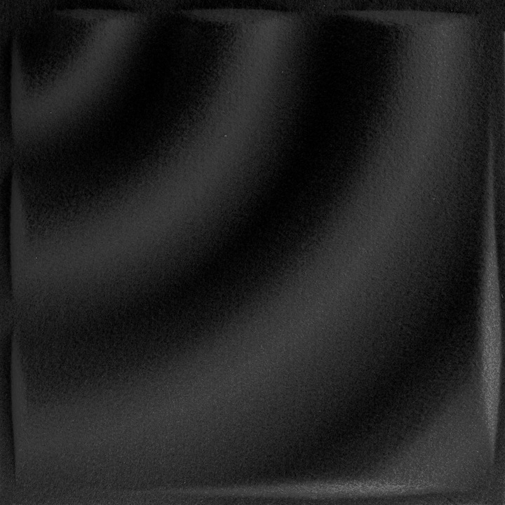 Set 4 panouri decorative 3D Felt din pasla, model Wave, negru, 40x40 cm