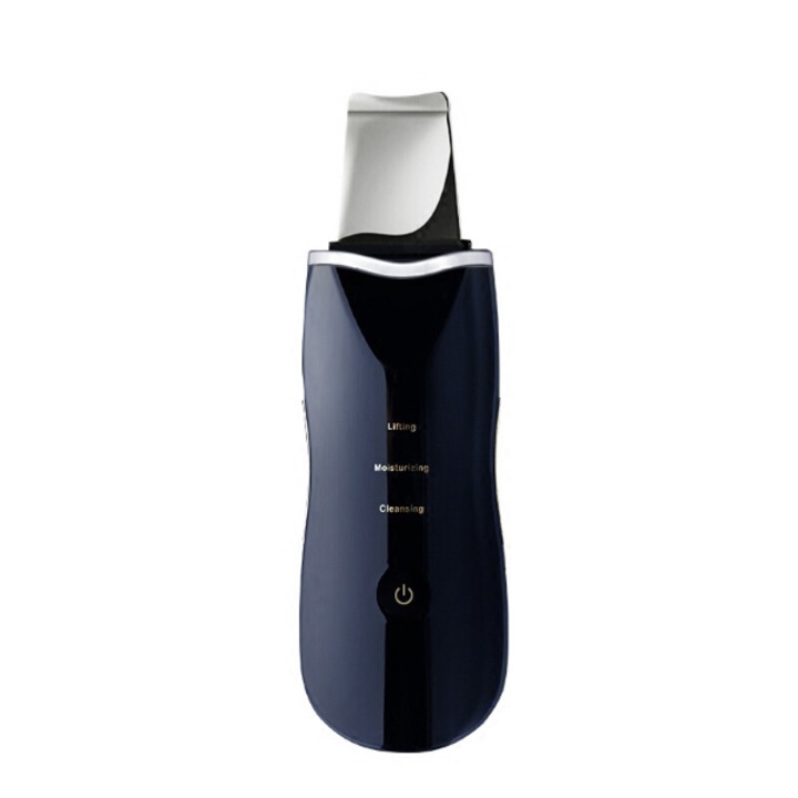 Scrubber cu ultrasunete, reincarcabil prin USB, pentru curatare profunda a pielii, hidratare, lifting, indepartarea punctelor negre, Negru