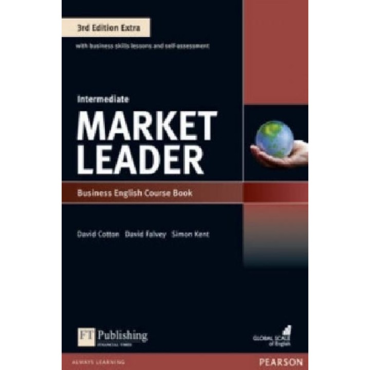 Market Leader 3rd Edition Extra Intermediate Coursebook with DVD-ROM Pack - Fiona Scott-Barrett (ediția a 3-a, nivel intermediar, cu pachet DVD-ROM) - Fiona Scott-Barrett