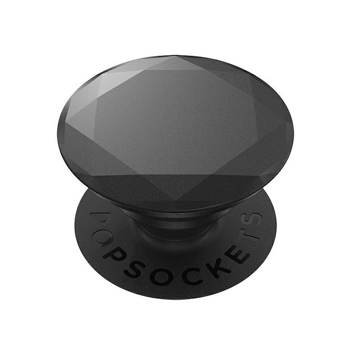 Popsockets 2 Original, Suport Cu Functii Multiple, Metallic Diamond Negru - 8135410