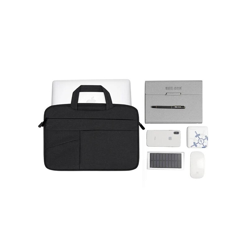 Husa Laptop 15 Inch, TechDelivery, Husa Protectie Impermeabila, Dark Gray