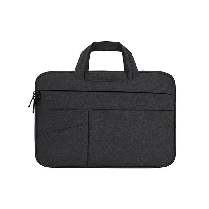 Husa Laptop 15 Inch, TechDelivery, Husa Protectie Impermeabila, Dark Gray