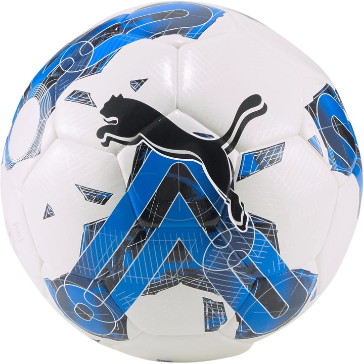 Minge fotbal Puma Orbita 5 HYB, marime 5, alb/albastru