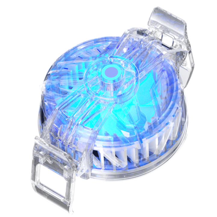 Cooler pentru telefon, Roffie, Iluminat, Universal, Transparent