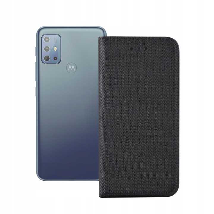 Husa protectie telefon, MARTECH, Pentru MOTOROLA MOTO G20, Piele ecologica, Negru