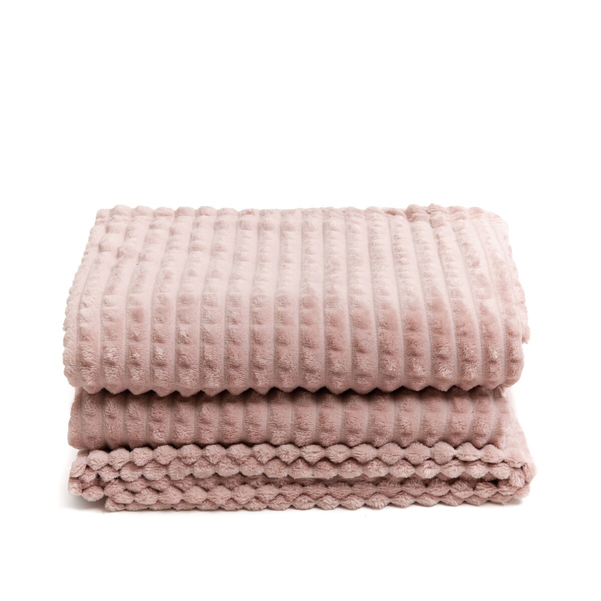 Coperta 150 x 200 cm rosa SMAHRA | Leroy Merlin