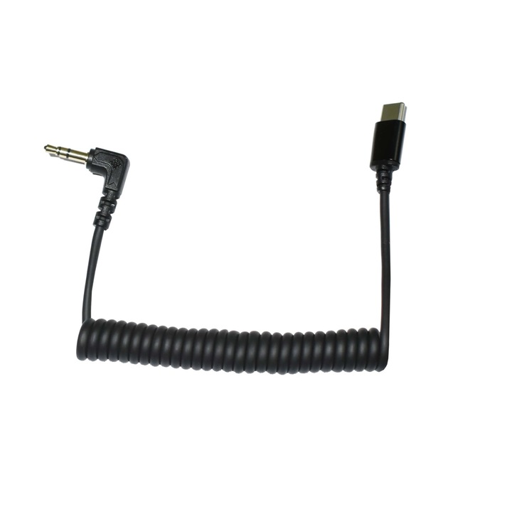CKMOVA аудио кабел, 3.5 mm TRS - USB-C, черен