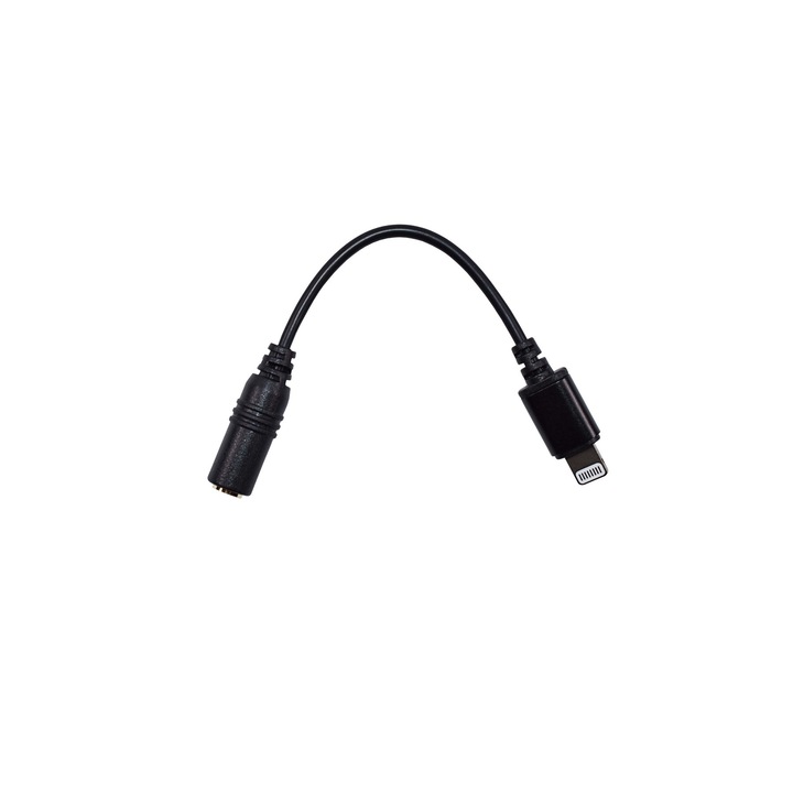 Cablu audio CKMOVA, 3.5 mm TRS - Lightning, Negru