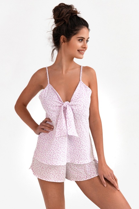 Pijama sensis philomena, Alb/Violet deschis