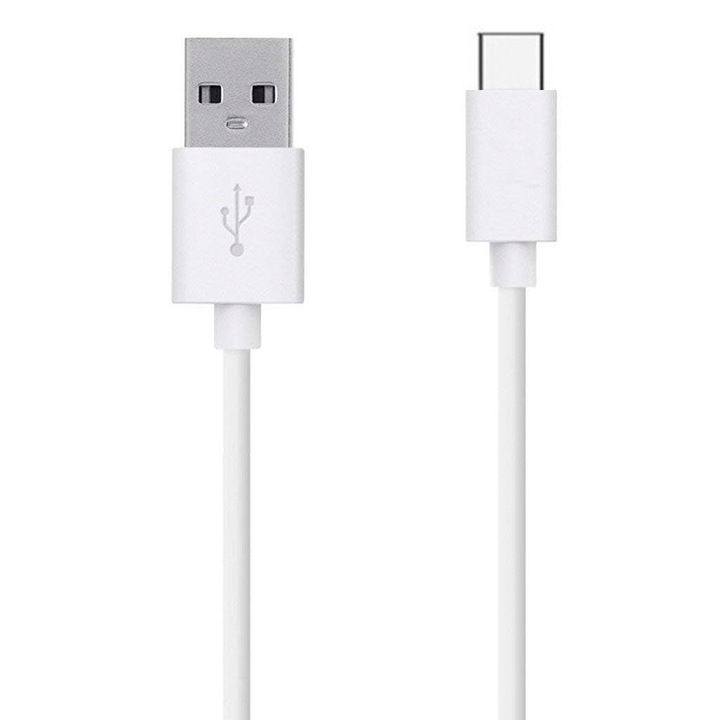 Кабел за данни / зареждане, FONIX EnergyCord, USB-A към USB-C, 2A, 1m, Бял