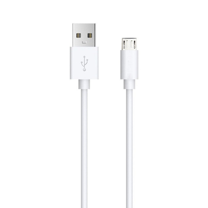 Кабел за данни / зареждане, FONIX EnergyCord, USB-A към Micro-USB, 2A, 1m, Бял
