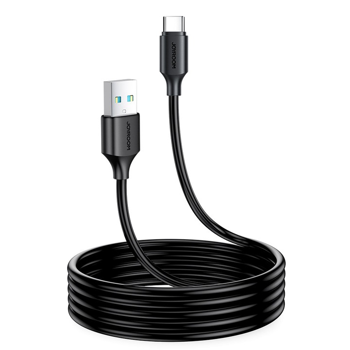 Kábel töltéshez és adatátvitelhez Joyroom S-UC027A9, USB/USB-C, 3A, 2m, fekete
