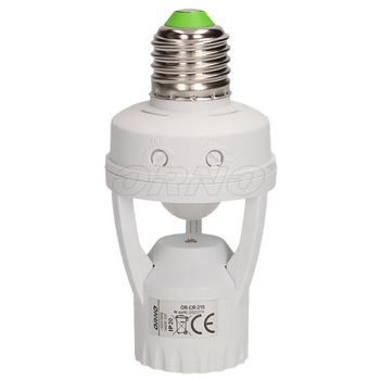 Soclu bec cu senzor de miscare 360 ° ORNO OR-CR-210, IP20 Soclu bec cu senzor de miscare 360 ° ORNO OR-CR-210, IP20