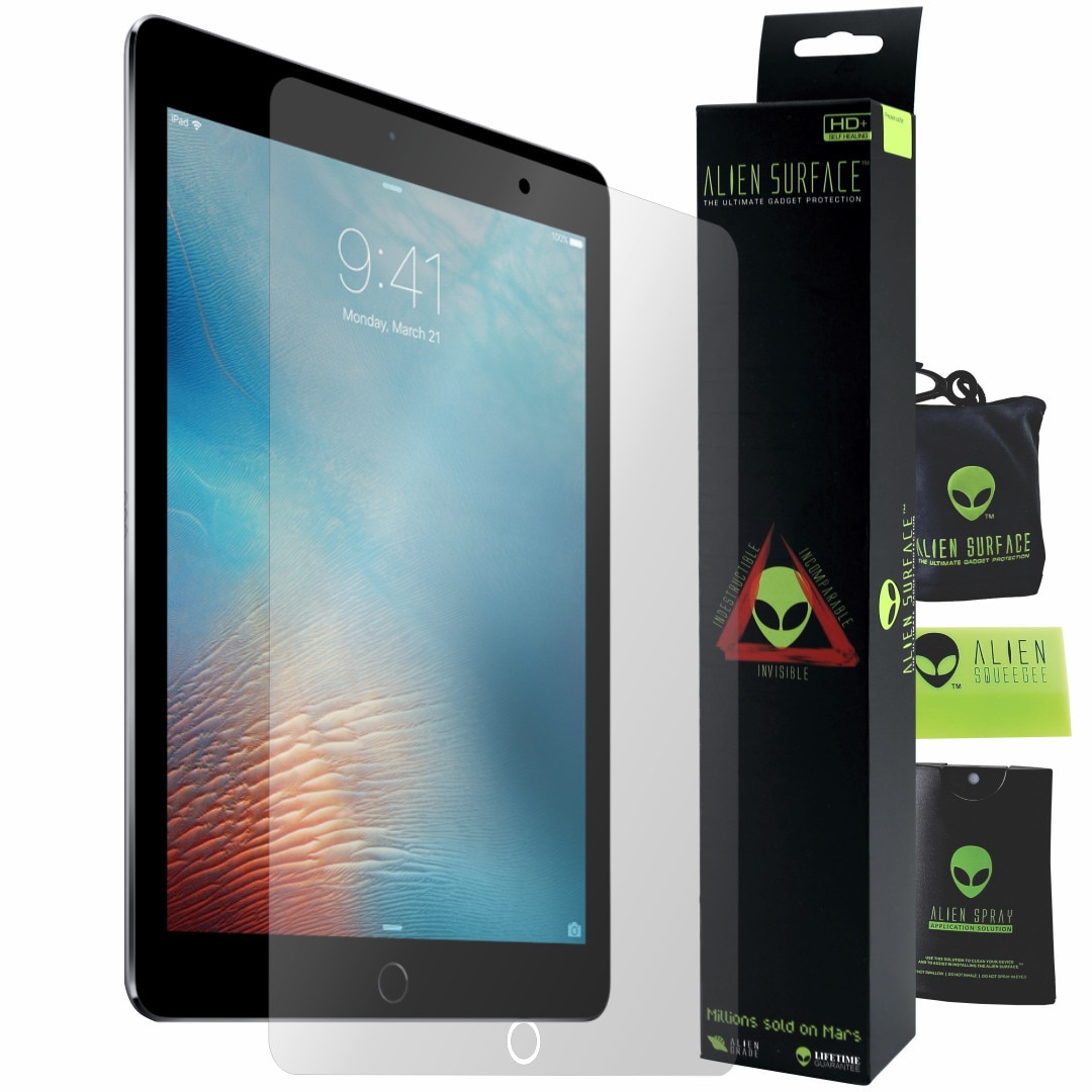 Folie Alien Surface HD, Apple iPad Pro 9.7 inch (2016), protectie ecran + Alien Fiber cadou