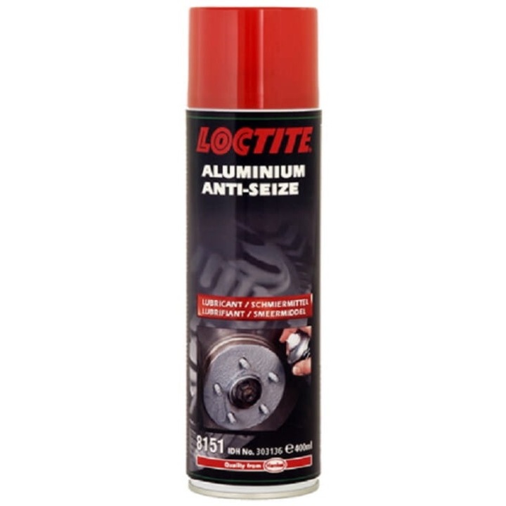 Zsírtalanító spray LB 8151, Loctite, alumínium/grafit, szürke, 400 ml