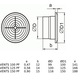 Ventilator de baie Vents PF L, 100 mm, Alb