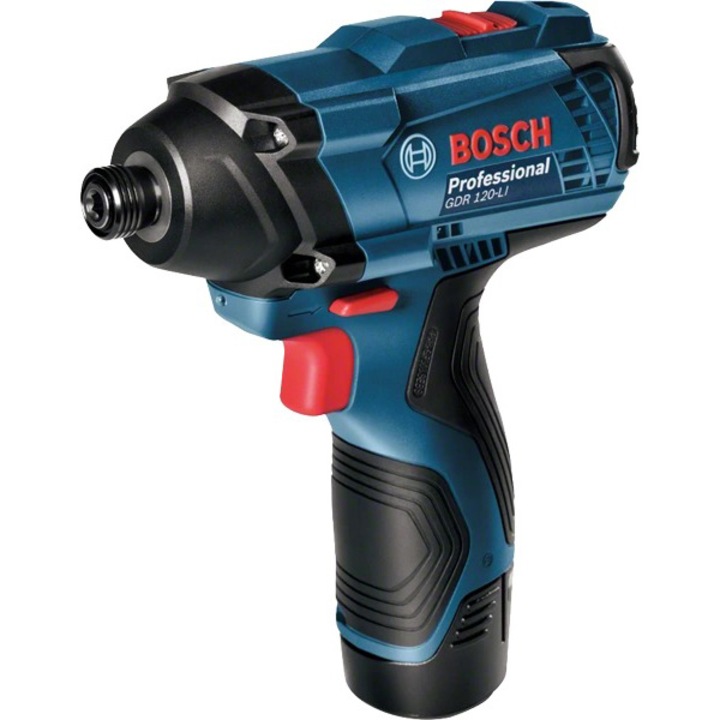 Bosch Professional GDR 120 Akkus ütvecsavarozó, 12 V, 3200 ütés/perc, 2600 RPM, 100 Nm, akkumulátor/töltő nélkül