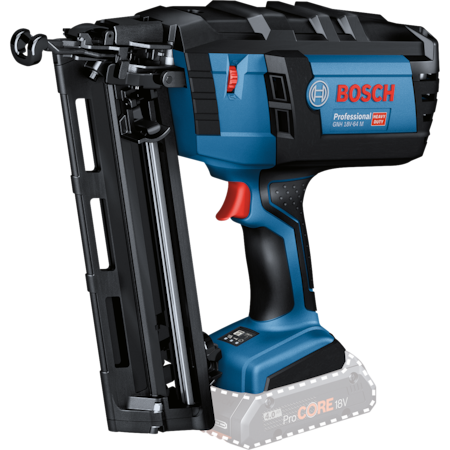 Pistol cuie pentru lemn pe acumulator Bosch Professional GNH 18V-64 M, 18 V, 1.6 mm diametru cuie, 32-64 mm lungime cuie, 105 buc capacitate magazie, fara acumulator.incarcator