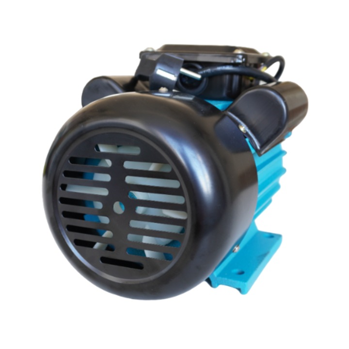 Motor electric monofazat 1.5KW X 1500 rotatii pe minut, bobinaj 100 % Cupru, carcasa din fonta, cablu 30 cm
