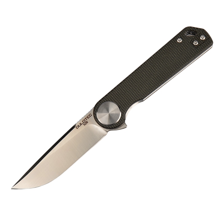 Нож Dulotec K256-BK, Неръждаема стомана D2, Сгъваем, Ежедневен, Кафява дръжка, Micarta