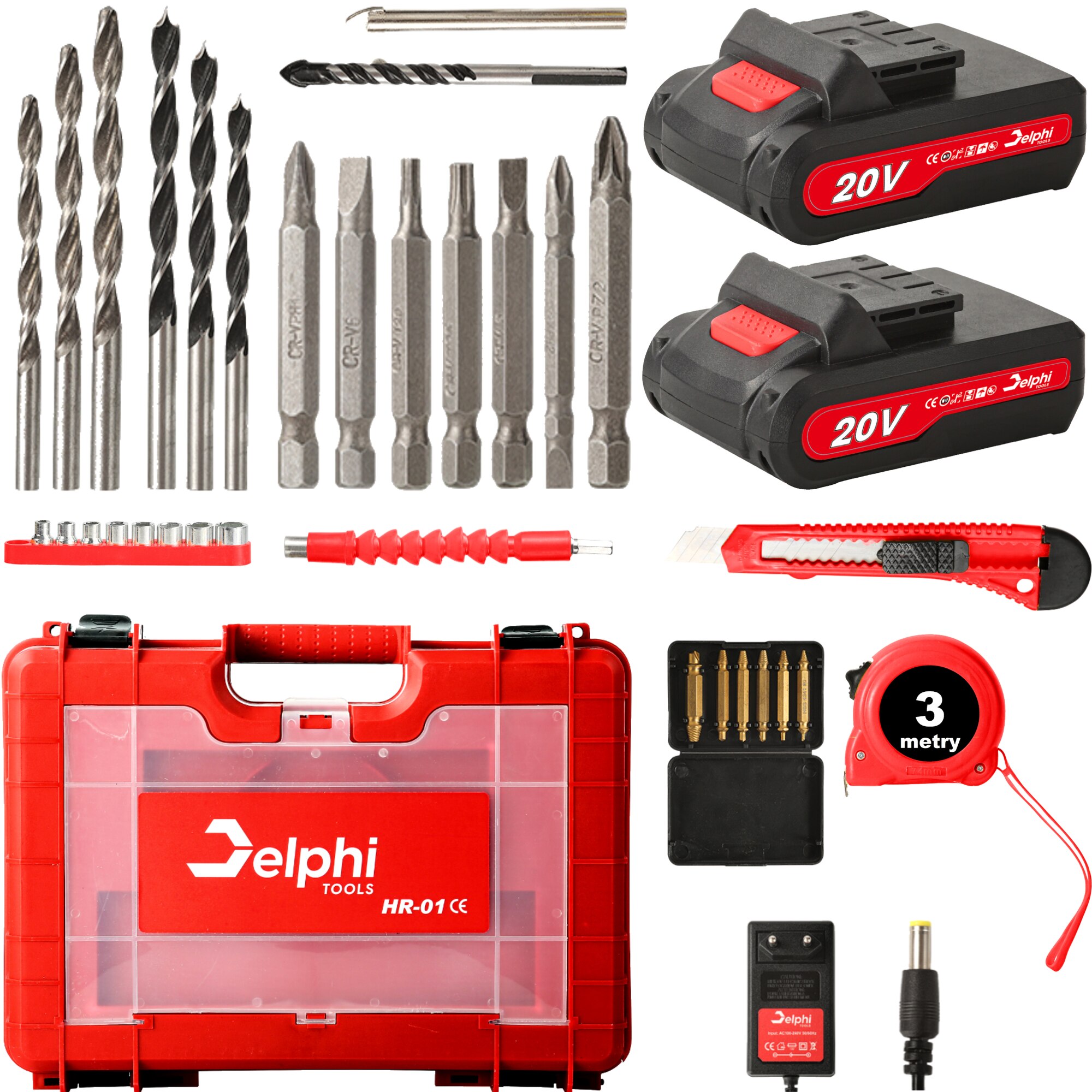 Masina de gaurit si insurubat cu percutie Delphi TOOLS 20V 2 ...