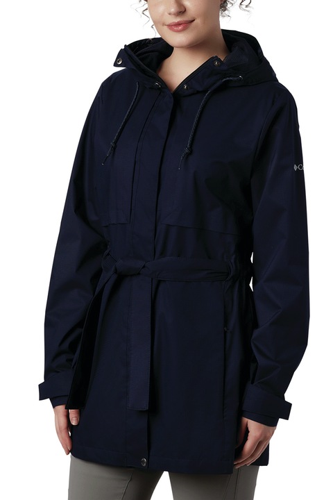 Columbia, Jacheta cu gluga si cordon in talie Pardon My Trench™, Bleumarin