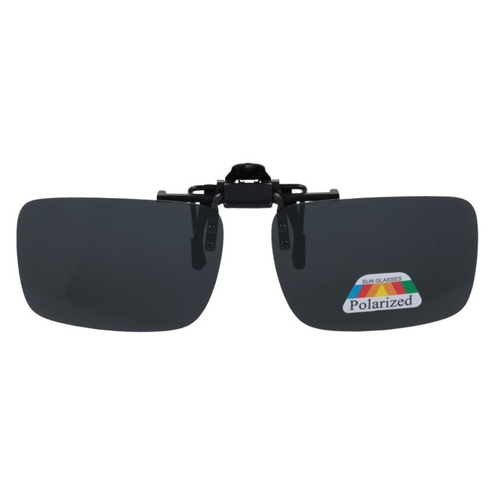 Lentile pentru ochelari de soare Born86, Melco, Clip-on, Polarizat, Filtru UV400, Negru
