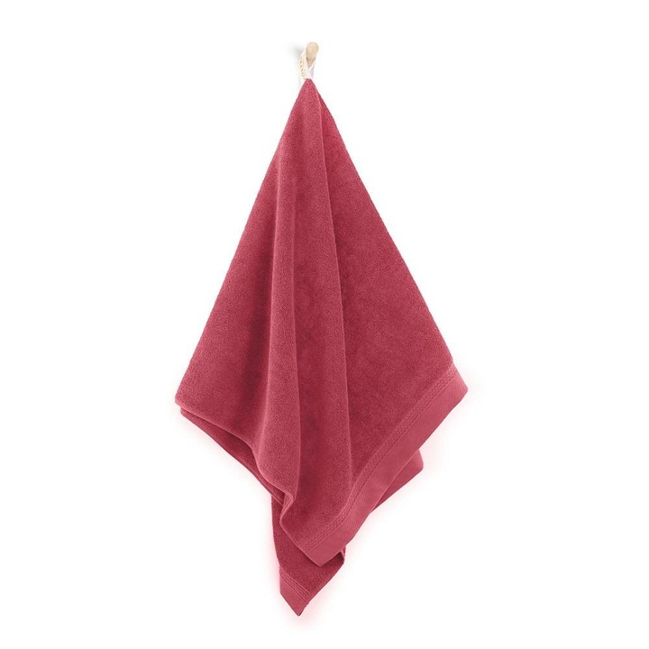 Prosop de baie, Zwoltex, Bumbac, 50x90 cm, Rosu