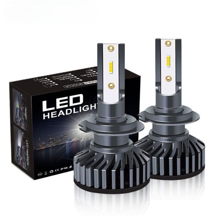 Set 2 Becuri LED H7, Canbus, 6500K, 8000LM, 50W, Aida HER®